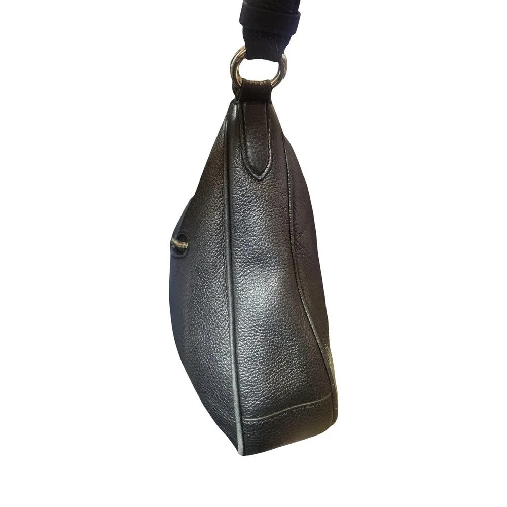 Coach Pennie Shoulder Bag Black Pebbled Leather Hobo C1648